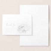 Carte Dorée Simple Merci (Affichage)