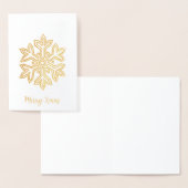 Carte Dorée Simply Christmas Collection - Flocon de neige (Affichage)