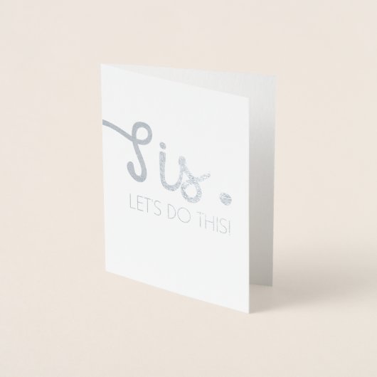 Carte Dorée Sis Let's Do This- Fun Bridesmaid ou une servante (Devant)