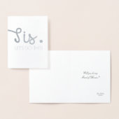 Carte Dorée Sis Let's Do This- Fun Bridesmaid ou une servante (Affichage)
