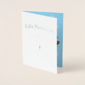 Carte Dorée snowman (Devant)