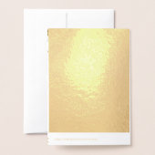 Carte Dorée Soeur et beau-frère VRAI de Pâques FOIL (Derrière avec enveloppe)