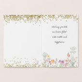 Carte Dorée Soeur et beau-frère VRAI de Pâques FOIL (Intérieur)