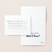 Carte Dorée Soeurs au coeur - Proposition d'une bonne demoisel (Affichage)