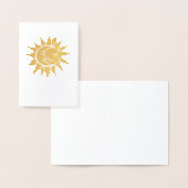Carte Dorée Soleil et Lune (Affichage)
