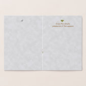 Carte Dorée Solstice d'hiver : Lune et colombe (Intérieur)