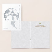 Carte Dorée Solstice d'hiver : Lune et colombe (Affichage)