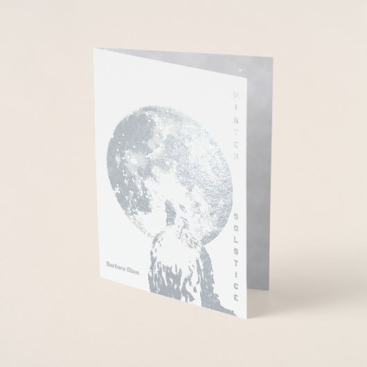 Carte Dorée Solstice d'hiver : Salutations de la nature (Devant)