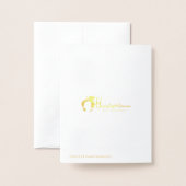 Carte Dorée Soyez Mon Plan De Réservatrice Avec Moi Gold Foil  (Derrière avec enveloppe)