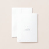 CARTE DORÉE SPORT FC (Derrière avec enveloppe)