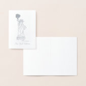 Carte Dorée Statue de la Liberté de la Saint-Valentin de New Y (Affichage)