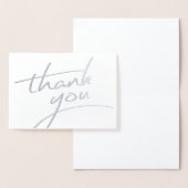 Carte Dorée Style de script Merci réel Foil 7 (Affichage)