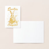 Carte Dorée Surprise de Pâques (Affichage)