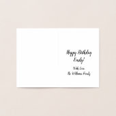 Carte Dorée Sweet 16 Anniversaire Cute Hearts Typographie (Intérieur)