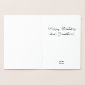 Carte Dorée Symbole astrologique Libra Argent Décor Texte pers (Intérieur)