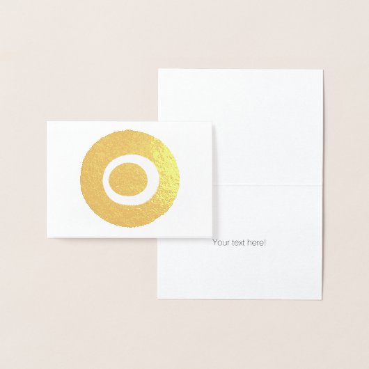 Carte Dorée Symbole de Nazar Evil Eye Protection (Affichage)