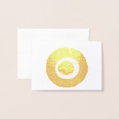 Carte Dorée Symbole de Nazar Evil Eye Protection (Devant avec enveloppe)