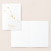 Carte Dorée SYMBOLE Zodiaque D'OR TAURUS (Affichage)