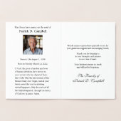 Carte Dorée Sympathie de la Croix Celtique pour les funéraille (Intérieur)