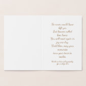 Carte Dorée Sympathie pour la perte de Labrador Retriever Ange (Intérieur)