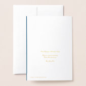 Carte Dorée Synagogue polonaise Hanoukka Lamp (Derrière avec enveloppe)