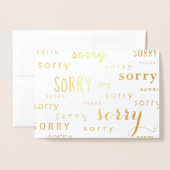 Carte Dorée tant de douleurs feuille d'or (Devant avec enveloppe)