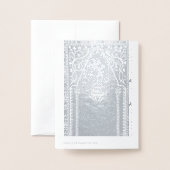 Carte Dorée tapis de prière orientale - Dîner d'Iftar (Derrière avec enveloppe)