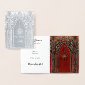 Carte Dorée tapis de prière orientale - Dîner d'Iftar (Affichage)