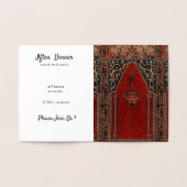 Carte Dorée tapis de prière orientale - Dîner d'Iftar (Intérieur)