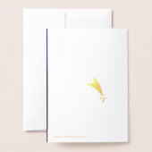 Carte Dorée télescope pour chiens (Derrière avec enveloppe)