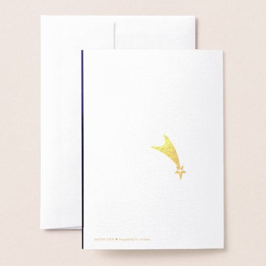 Carte Dorée télescope pour chiens (Derrière avec enveloppe)