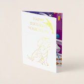 Carte Dorée télescope pour chiens (Devant)