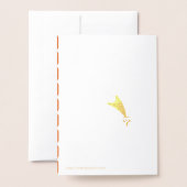 Carte Dorée télescope pour chiens (Derrière avec enveloppe)