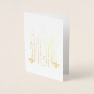 Carte Dorée Temple mormon simple moderne LDS Salt Lake City