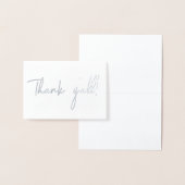 Carte Dorée Texas Thank Y'all Cursive Script (Affichage)