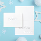 Carte Dorée texte de la machine à écrire léger de paix élégant