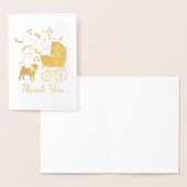 Carte Dorée Thème carlin Party - Gold (Affichage)