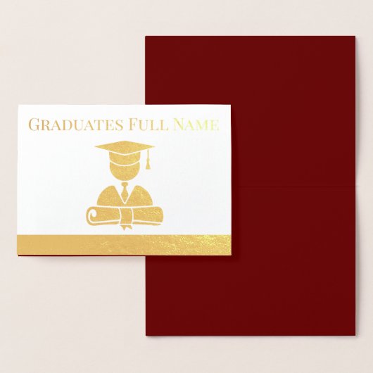 Carte Dorée Thème de remise de diplômes HAMbyWG (Affichage)