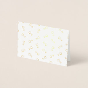 Carte Dorée Touches d'antiquité Motif d'impression Retro Art D
