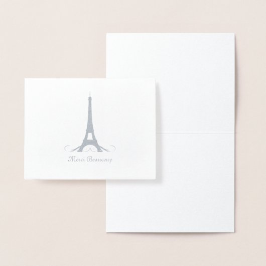 Carte Dorée Tour Eiffel Merci (Affichage)