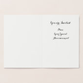 CARTE DORÉE TOURNESOL DORÉ MARIAGE RUSTIQUE D'ÉTÉ MONOGRAMME (Intérieur)