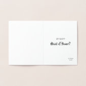 Carte Dorée Tradition Vivante Femme d'honneur ou Servante d'ho (Intérieur)