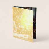 Carte Dorée Train de Fête (Devant)