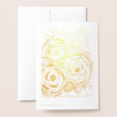 Carte Dorée Trois Rosas (Derrière avec enveloppe)