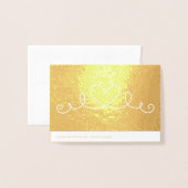 Carte Dorée Tu illumines Ma Vie Sur Gold (Derrière avec enveloppe)