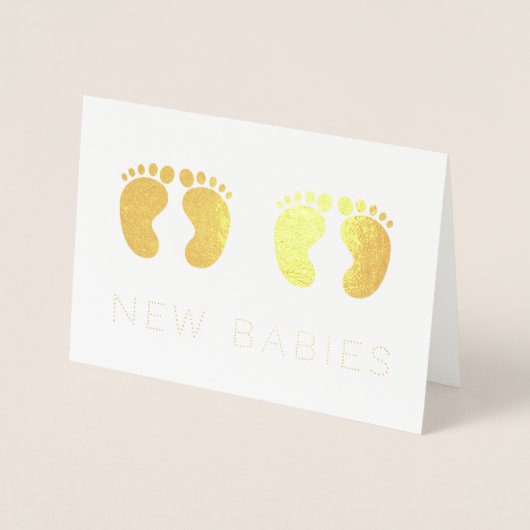 Carte Dorée Twins New Babies Gold (Devant)