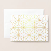 Carte Dorée Typographie moderne Joyeux Noël photo or (Derrière avec enveloppe)