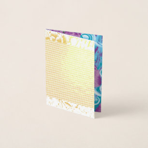 Carte Dorée Un design de textile vibrant mettant en vedette du