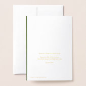 Carte Dorée Un Lampe Hanoukka Baghdadi (Derrière avec enveloppe)