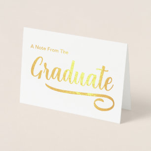 Carte Dorée Un mot du diplômé Gold